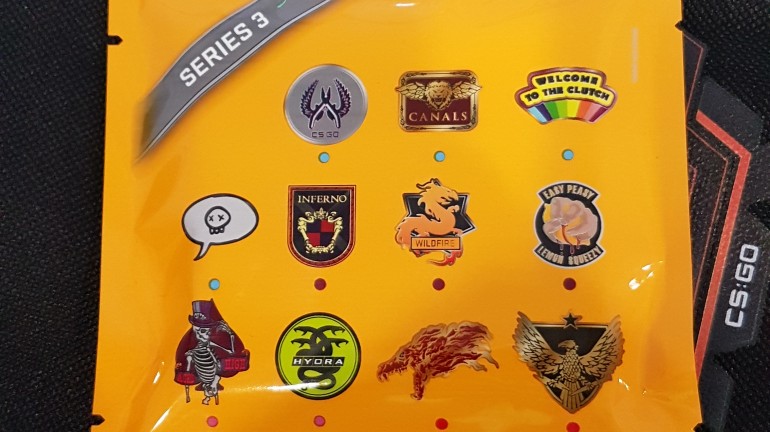 The unlockable pin that came with the event ticket. This was part of the third collection of limited edition pins available.